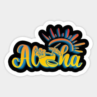 Aloha Sticker